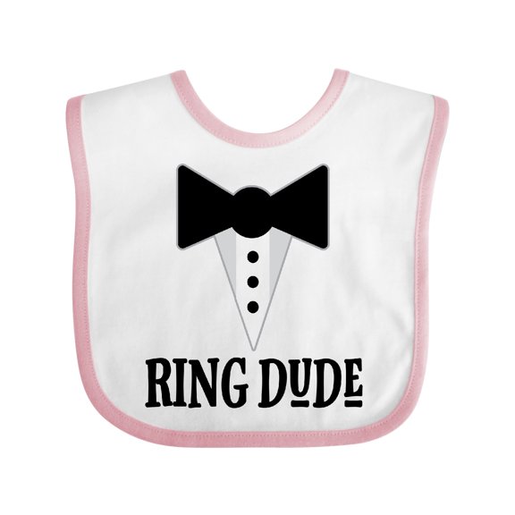 Inktastic Ring Dude Ringbearer Bridal Party Wedding Boys Baby Bib