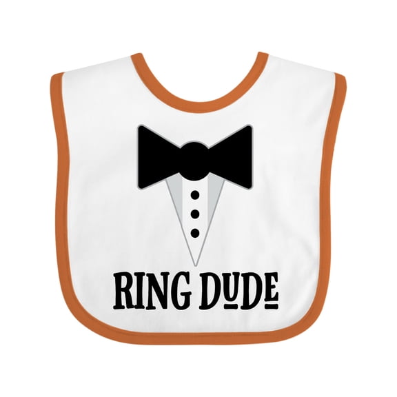 Inktastic Ring Dude Ringbearer Bridal Party Wedding Boys Baby Bib