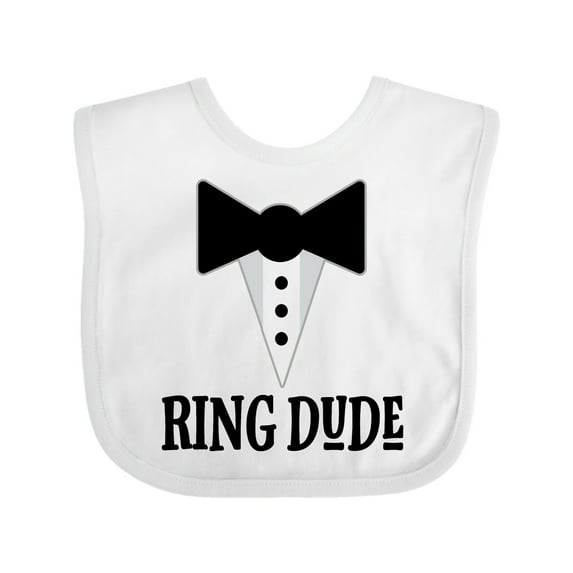 Inktastic Ring Dude Ringbearer Bridal Party Wedding Boys Baby Bib