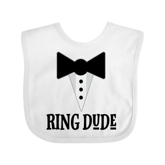 Inktastic Ring Dude Ringbearer Bridal Party Wedding Boys Baby Bib