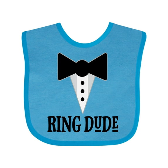 Inktastic Ring Dude Ringbearer Bridal Party Wedding Boys Baby Bib