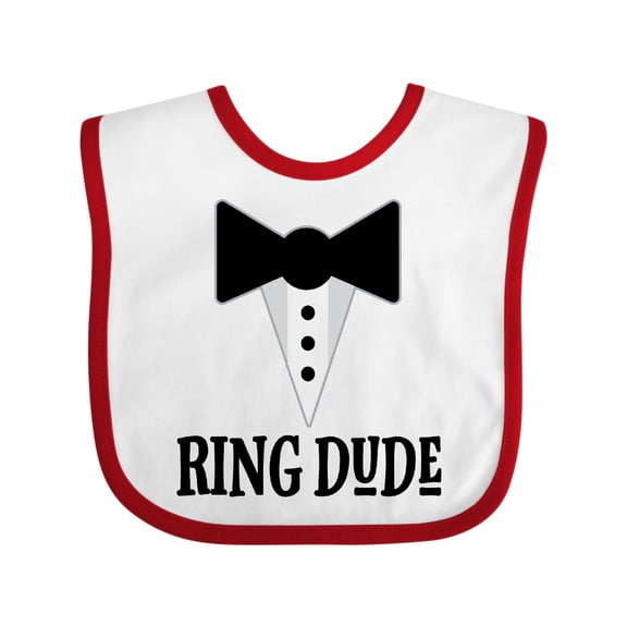 Inktastic Ring Dude Ringbearer Bridal Party Wedding Boys Baby Bib