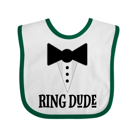 Inktastic Ring Dude Ringbearer Bridal Party Wedding Boys Baby Bib