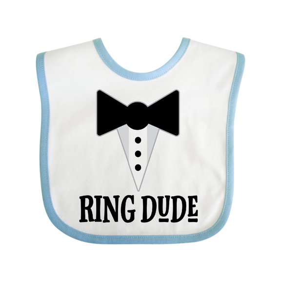 Inktastic Ring Dude Ringbearer Bridal Party Wedding Boys Baby Bib