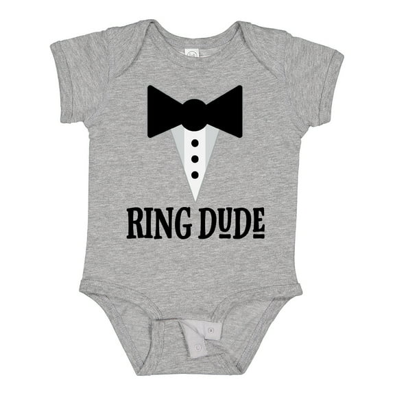 Inktastic Ring Dude Ringbearer Bridal Party Wedding Boys Baby Bodysuit