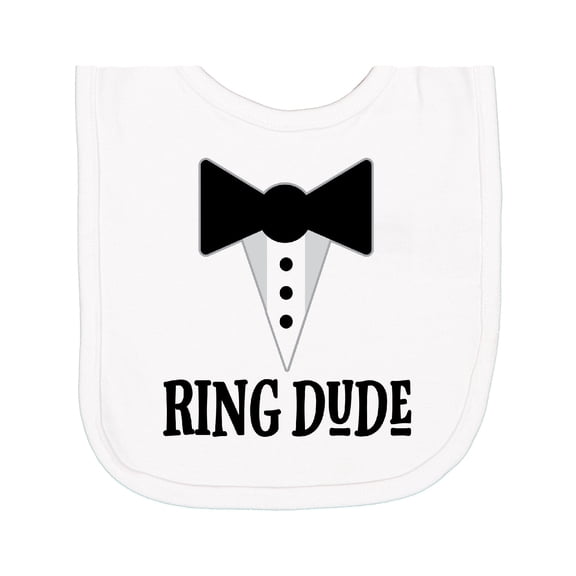 Inktastic Ring Dude Ringbearer Bridal Party Wedding Newborn Bib