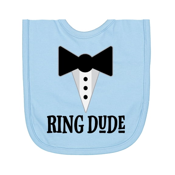 Inktastic Ring Dude Ringbearer Bridal Party Wedding Newborn Bib