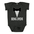 thumbnail image 1 of Inktastic Ring Dude Ringbearer Mock Tuxedo Wedding Boys Baby Bodysuit, 1 of 5
