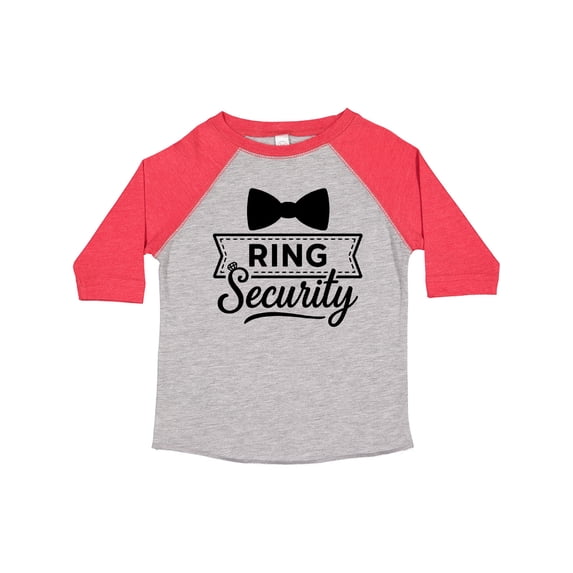 Inktastic Ring Security Funny Wedding Bowtie Boys Toddler T-Shirt
