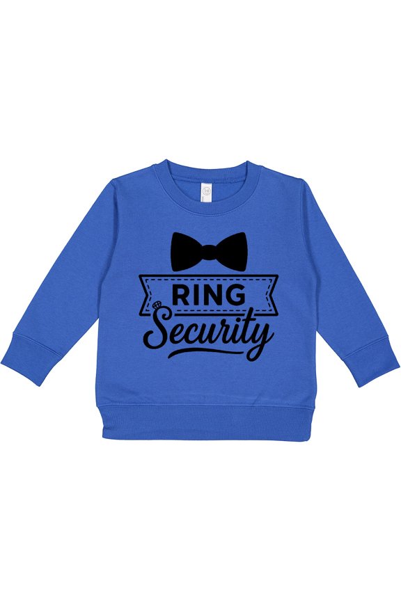 Ring Security Funny Wedding Bowtie Toddler Sweatshirt