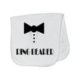 thumbnail image 1 of Inktastic Ringbearer Mock Tux Wedding Tuxedo Baby Burp Cloth, 1 of 3