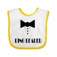 thumbnail image 1 of Inktastic Ringbearer Mock Tux Wedding Tuxedo Boys Baby Bib, 1 of 4