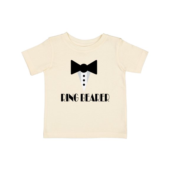 Inktastic Ringbearer Mock Tux Wedding Tuxedo Boys Baby T-Shirt