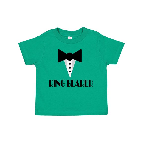 Inktastic Ringbearer Mock Tux Wedding Tuxedo Boys Toddler T-Shirt