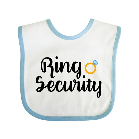 Inktastic Ringbearer Ring Security Boys Baby Bib