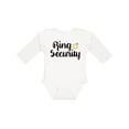 thumbnail image 1 of Inktastic Ringbearer Ring Security Boys Long Sleeve Baby Bodysuit, 1 of 5