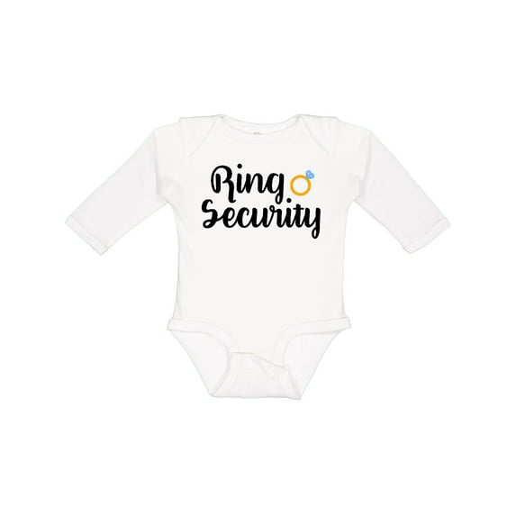 Inktastic Ringbearer Ring Security Boys Long Sleeve Baby Bodysuit