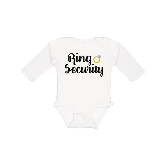 Inktastic Ringbearer Ring Security Boys Long Sleeve Baby Bodysuit