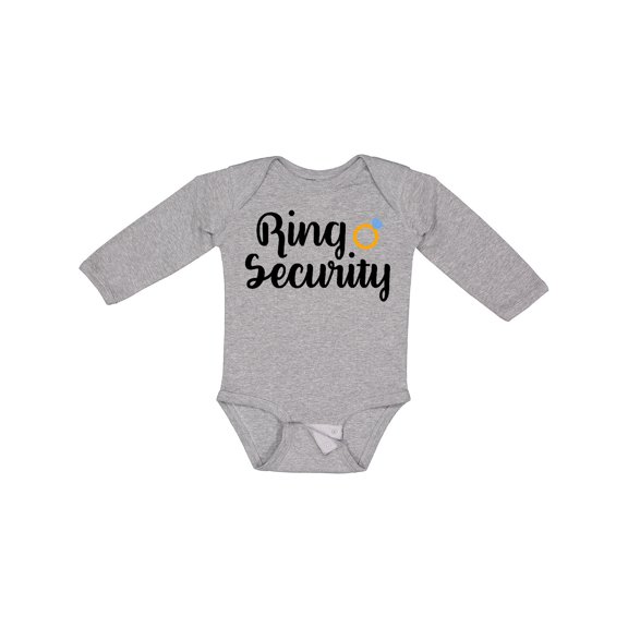 Inktastic Ringbearer Ring Security Boys Long Sleeve Baby Bodysuit