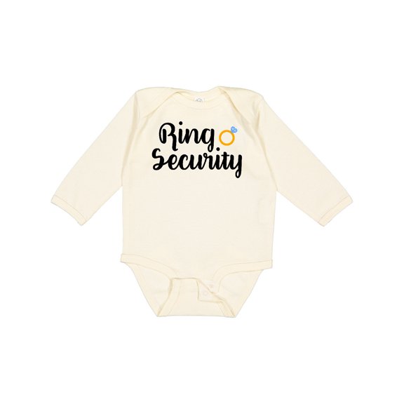 Inktastic Ringbearer Ring Security Boys Long Sleeve Baby Bodysuit