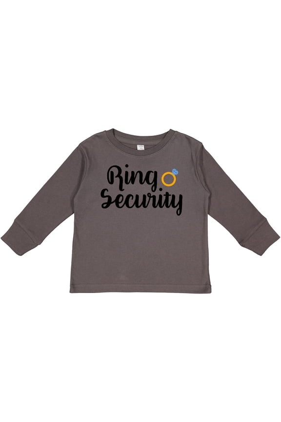Ringbearer Ring Security Boys Long Sleeve Toddler T-Shirt
