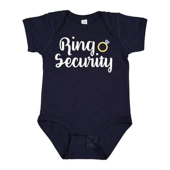 Inktastic Ringbearer Ring Security White Text Boys or Girls Baby Bodysuit