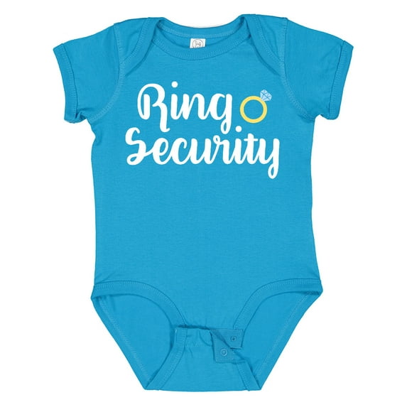 Inktastic Ringbearer Ring Security White Text Boys or Girls Baby Bodysuit