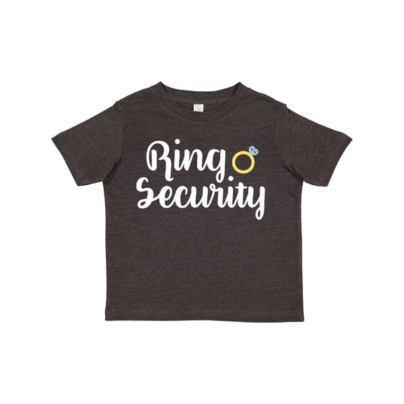Inktastic Ringbearer Ring Security White Text Boys or Girls Toddler T-Shirt