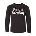 thumbnail image 1 of Inktastic Ringbearer Ring Security White Text Long Sleeve Youth T-Shirt, 1 of 5