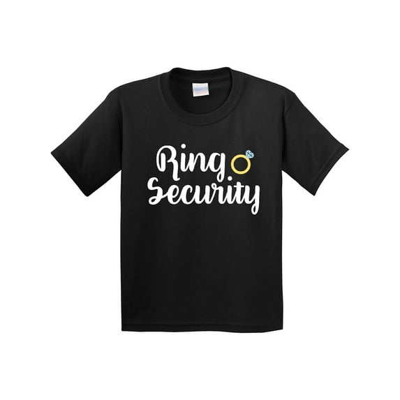 Inktastic Ringbearer Ring Security White Text Youth T-Shirt