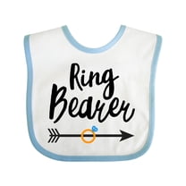 Inktastic Ringbearer with Arrow Boys Baby Bib