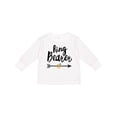 thumbnail image 1 of Inktastic Ringbearer with Arrow Boys Long Sleeve Toddler T-Shirt, 1 of 5