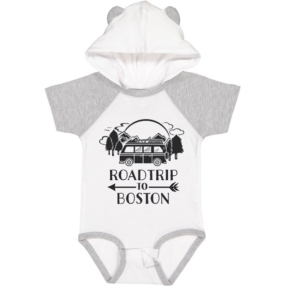 Inktastic Road Trip To Boston Boys or Girls Baby Bodysuit