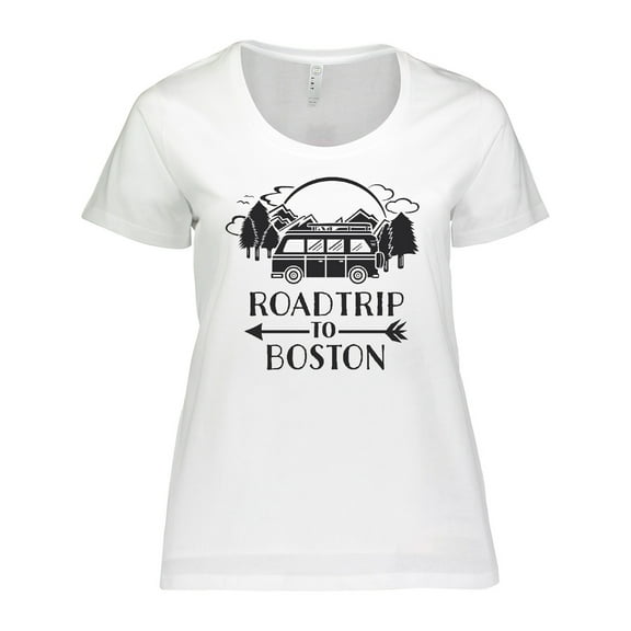 Inktastic Road Trip To Boston Women's Plus Size T-Shirt