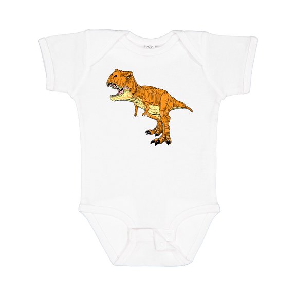 Inktastic Roaring T-Rex Boys or Girls Baby Bodysuit