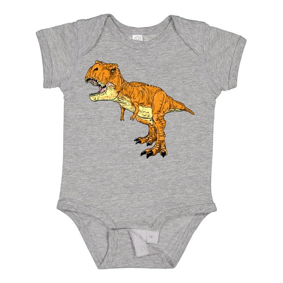 Inktastic Roaring T-Rex Boys or Girls Baby Bodysuit