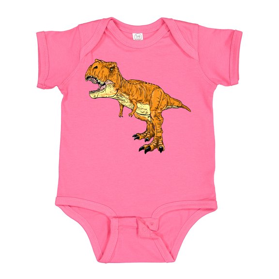 Inktastic Roaring T-Rex Boys or Girls Baby Bodysuit