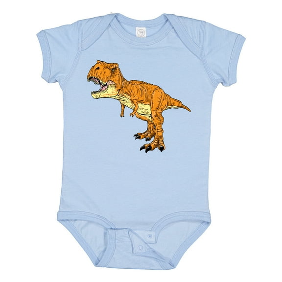 Inktastic Roaring T-Rex Boys or Girls Baby Bodysuit
