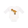 thumbnail image 1 of Inktastic Roaring T-Rex Boys or Girls Long Sleeve Baby Bodysuit, 1 of 5