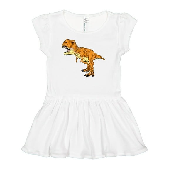 Inktastic Roaring T-Rex Girls Baby Dress