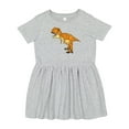 thumbnail image 1 of Inktastic Roaring T-rex Girls Toddler Dress, 1 of 5
