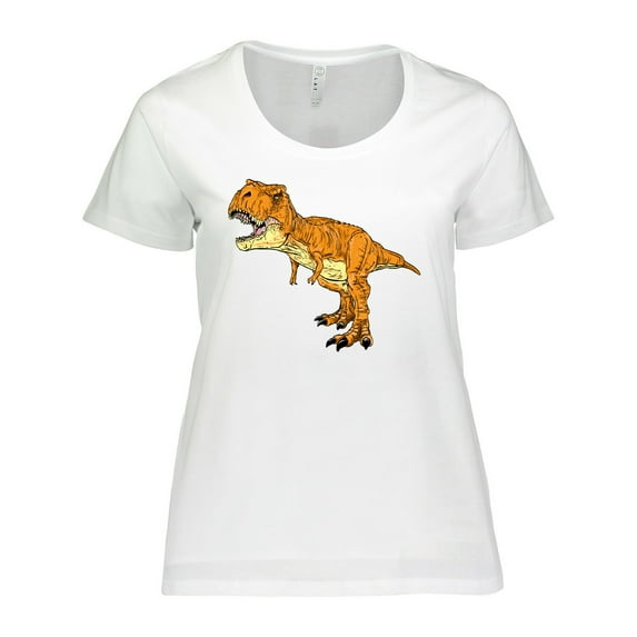 Inktastic Roaring T-Rex Women's Plus Size T-Shirt