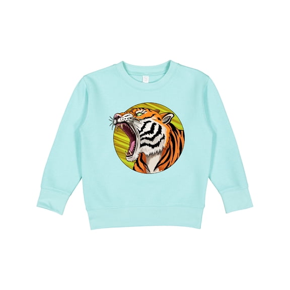 Inktastic Roaring Tiger Design Toddler Sweatshirt