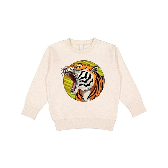 Inktastic Roaring Tiger Design Toddler Sweatshirt