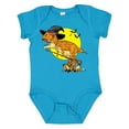 thumbnail image 1 of Inktastic Roaring Tyrannosaurus Rex Witch on Halloween Boys or Girls Baby Bodysuit, 1 of 5