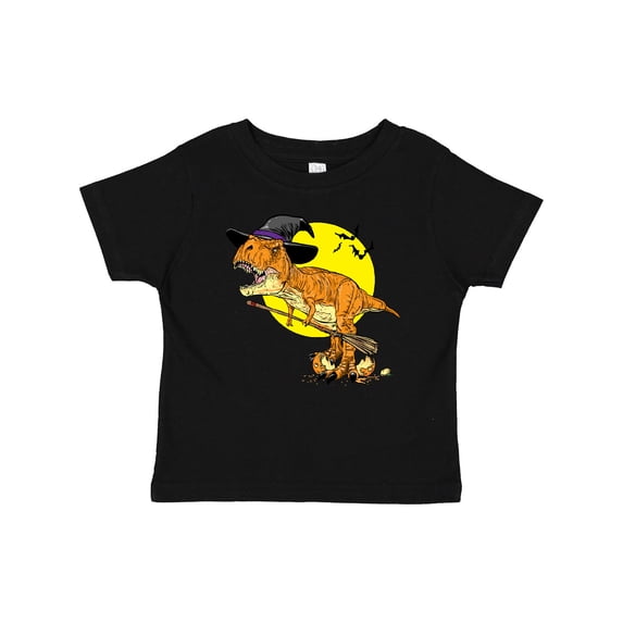 Inktastic Roaring Tyrannosaurus Rex Witch on Halloween Boys or Girls Baby T-Shirt
