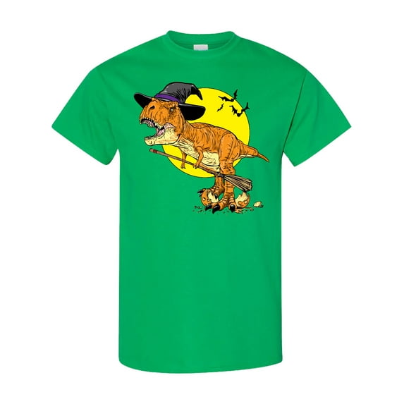Inktastic Roaring Tyrannosaurus Rex Witch on Halloween T-Shirt
