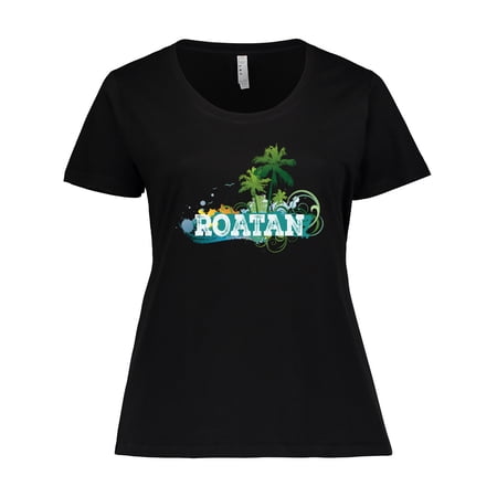 Inktastic Roatan Honduras Vacation Women's Plus Size T-Shirt