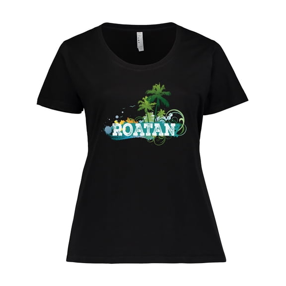 Inktastic Roatan Honduras Vacation Women's Plus Size T-Shirt