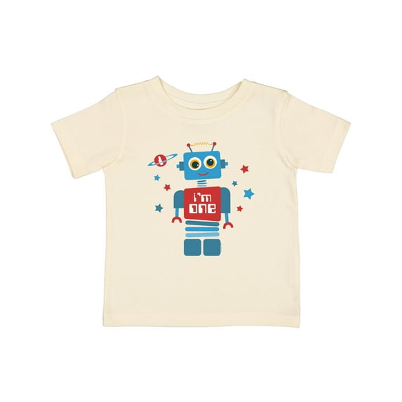 Inktastic Robot 1st Birthday Boys Baby T-Shirt